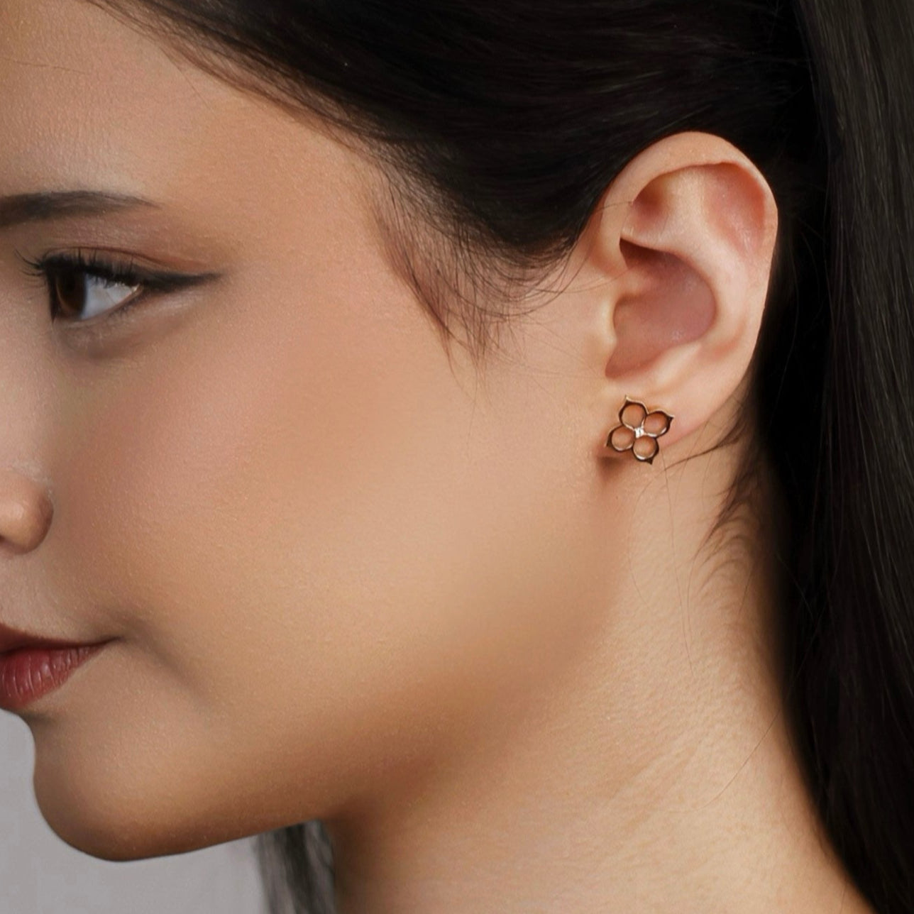 Cercei Meliem Signature din aur 14K cu diamante naturale